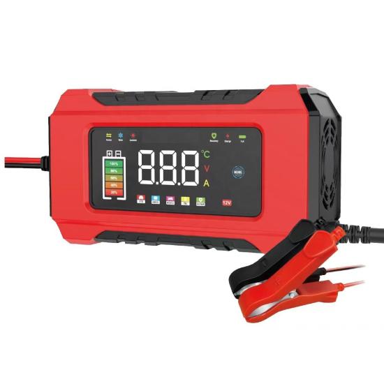 12V 6Ah Göstergeli JEL Asitli Sulu Kuru Kurşun Akülere Uygun Desülfatör Onarım Akü Şarj Cihazı Takviye Değildir