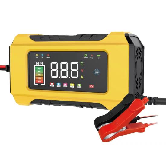 12V 6Ah Göstergeli JEL Asitli Sulu Kuru Kurşun Akülere Uygun Desülfatör Onarım Akü Şarj Cihazı Takviye Değildir