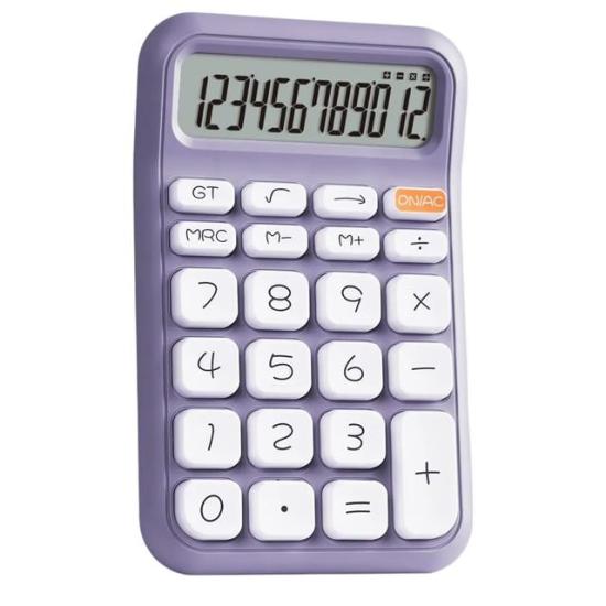 Powermaster PM-25411 Mor 12 Haneli Hesap Makinesi