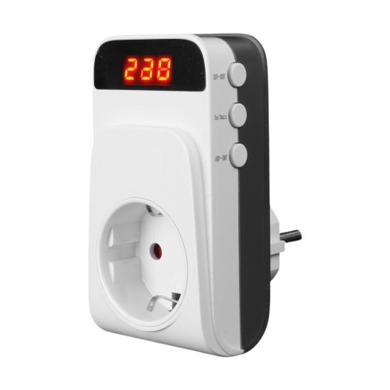 Akım Korumalı Tekli Priz Digital Göstergeli 15Ah 3520W Tam Koruma
