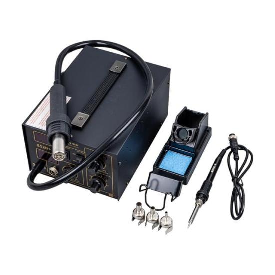 Class 852D+ Dijital Sıcak Hava Tabanca Üflemeli + Isı Ayarlı Havya Lehim İstasyonu