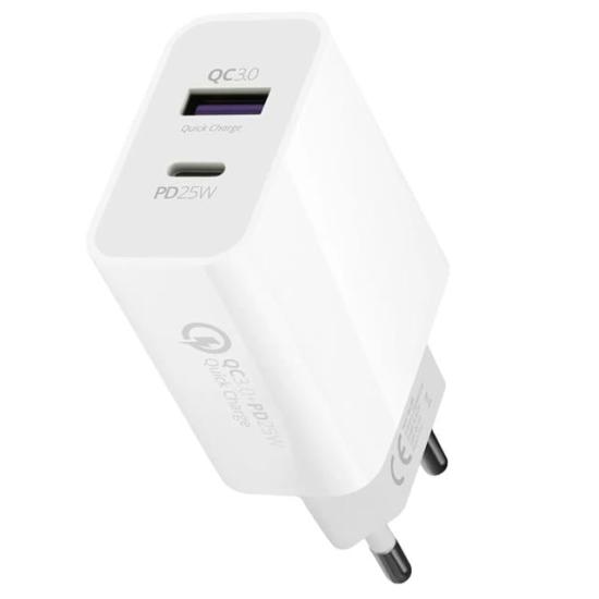 Powerway HW25 Usb 3.0 / Type-C 25W 3.0 A Hızlı Şarj Aleti Başlığı PD25W