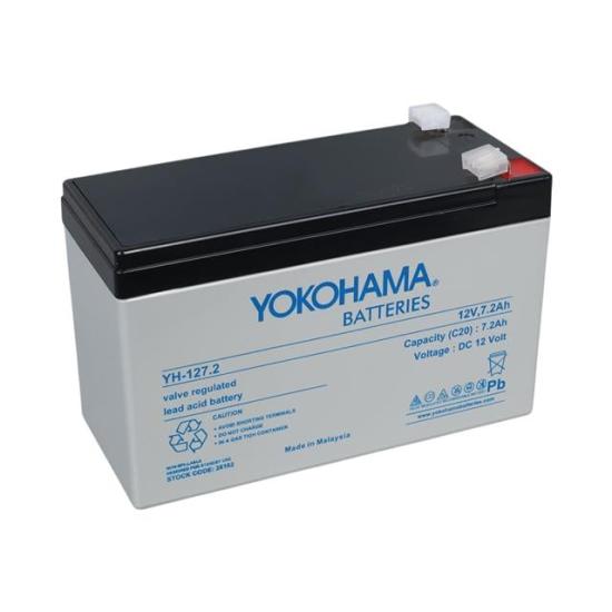 Yokohama YH-127.2 12 Volt - 7.2 Amper UPS’ler İçin Akü (150x65x90 mm)