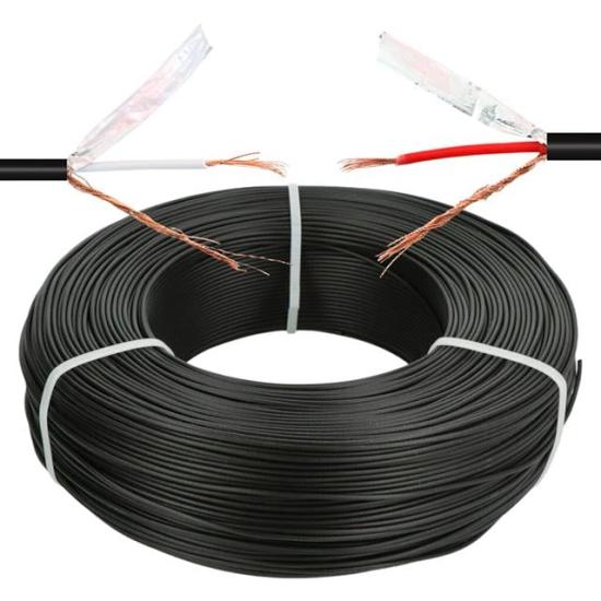 MagicVoice AV808 Profesyonel 2 Damarlı Blendajlı Enstrüman Mikrofon Ses Kablosu Stereo 100 Metre OD 8.0 (Folyo Zırhlı)