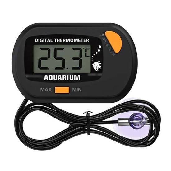 PowerMaster PM-26614 Mini Lcd Dijital Problu Termometre Akvaryum Buzdolabı Otomobil Sera