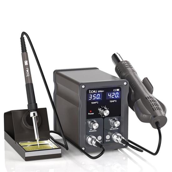 Baku BA-898A+ 550W Isı Ayarlı Üflemeli Dijital Havya İstasyonu Çift Led Ekranlı (Rapid Warming)