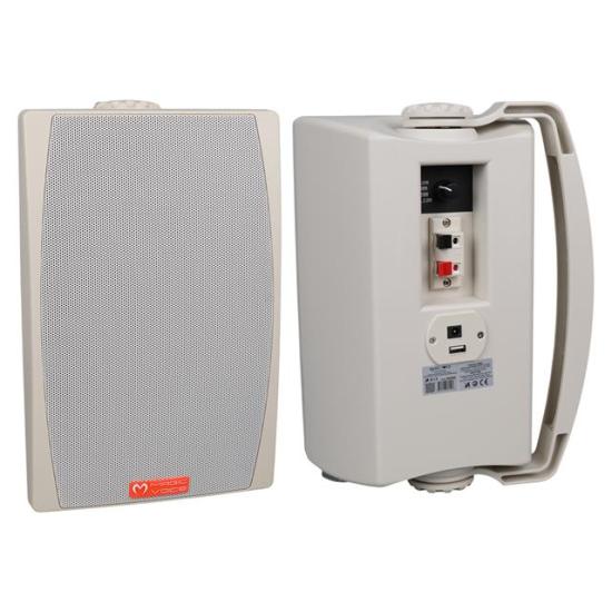 MagicVoice MV-03 16 CM 60 Watt Komütatörlü Hat Trafolu Beyaz Sütun Hoparlör (2’li Takım)