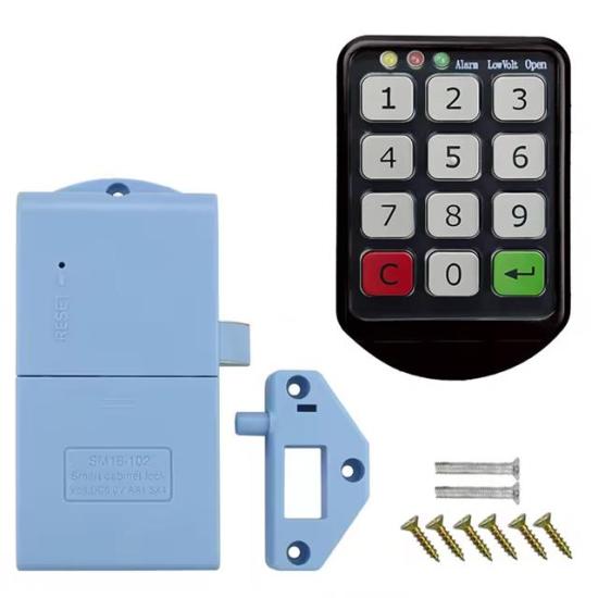 PowerMaster PM-26724 Tuş Şifreli Siyah Çekmece Dolap Kilidi (2’li Paket)