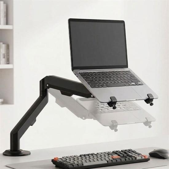 Powermaster PM-27096 Profesyonel Amortisörlü 2’si 1 Arada Laptop ve Monitör Standı