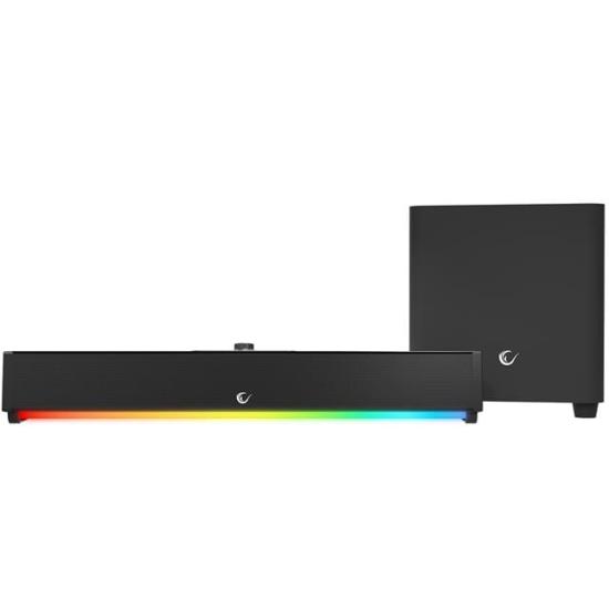 Rampage RM-1 Soundwave Plus Siyah 2x15 Watt+34 Watt BT+USB+AUX+TF Kartlı Gaming Soundbar