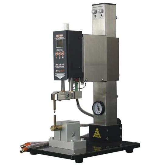 Glitter G350 Pnömatik Profesyonel Otomatik Pil Puntalama Kaynak Makinesi Kaynak Başlığı ve Kontrol Ünitesi