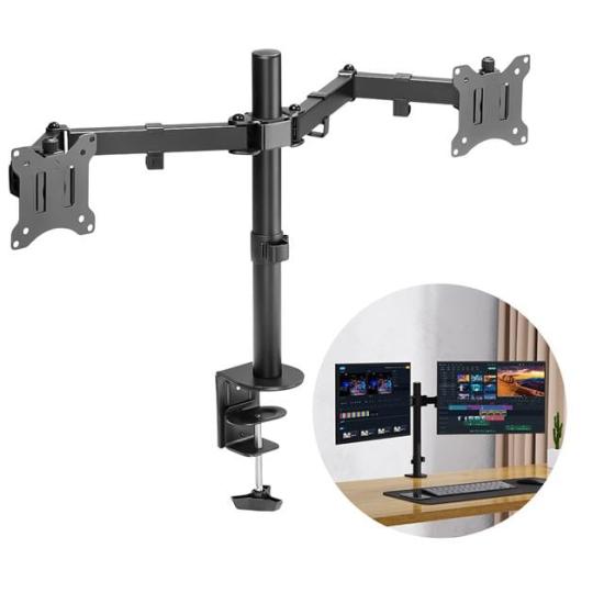 PowerMaster PM-052 13-27’’ Mekanik Çift Kol LCD-LED Gaming Monitör Tutucu Masa Stand Askı Aparatı