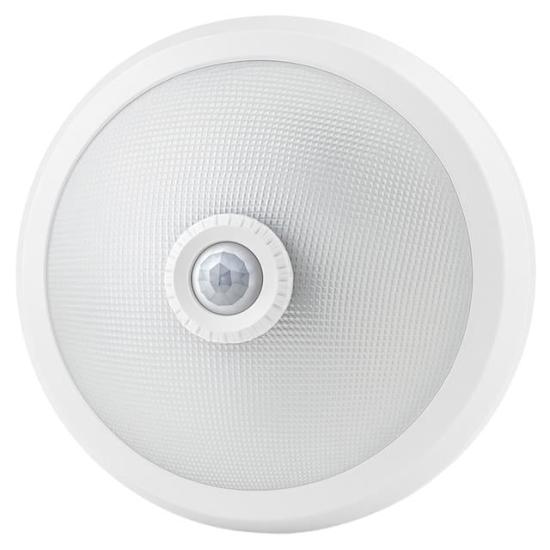 Ledx AL-S205 E27 Çift Duylu Hareket Sensörlü Beyaz Cam Tavan Armatür 300x300x90mm