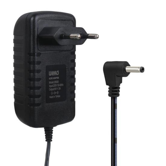 Weko WK-28508 9 Volt - 2 Amper 3.5*1.35 Mm Uçlu Yerli Üretim Priz Tipi Adaptör
