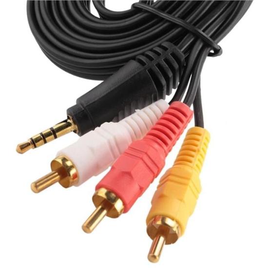 Powermaster 3.5Mm Stereo - 3 Boğumlu - 3Rca (Discman Kablosu) 1.5 Metre