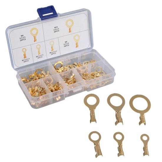 PowerMaster PM-29114 Topraklama Kablo Pabuç Seti 6 Çeşit 150 Parça (M10-M8-M6-M5-M4-M3)