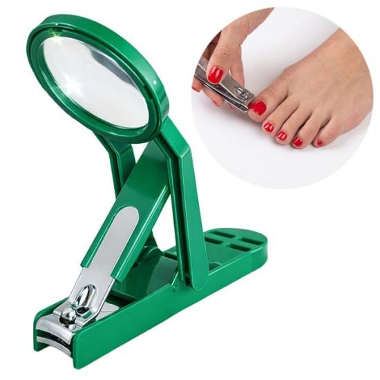 Sunup SN-29130 Büyüteçli Ayak Tırnak Makası 15mm Geniş Ağızlı Hassas Kesim Aparatı