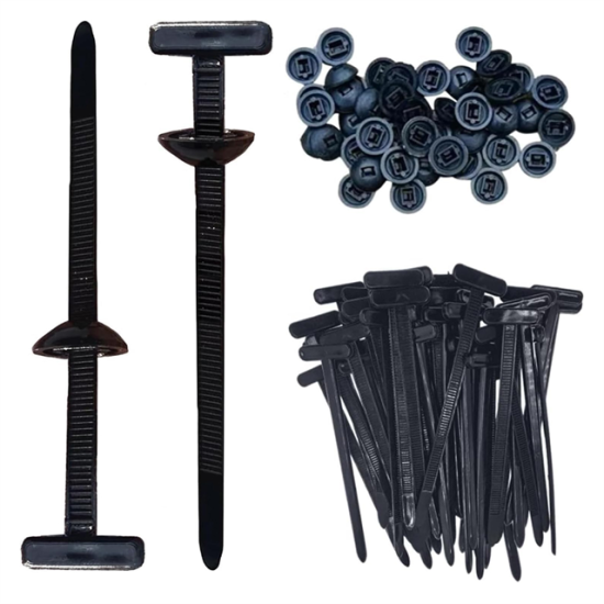 PowerMaster PM-29257 100mm Oto Tampon Klipsi ve Kablo Bağı (50’li Paket)