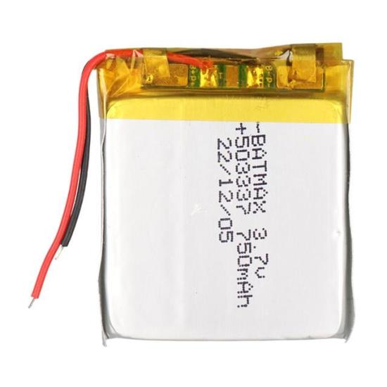 PowerMaster 503337 3.7V 750mAh Lityum Polimer (Li-po) Batarya Ciklet Pil