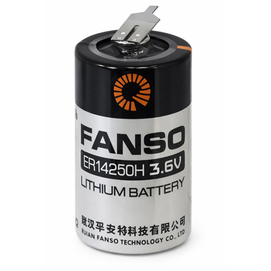 Fanso ER14250H 3.6V 1/2AA Puntalı Lityum Pil (PLC/Endüstriyel)