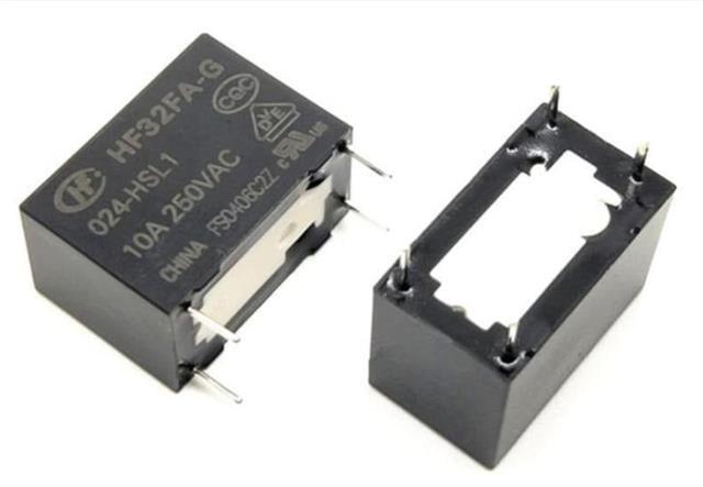 HF32FA-G 24 Volt DC  10A 250V AC 4 Pin Güç Rölesi