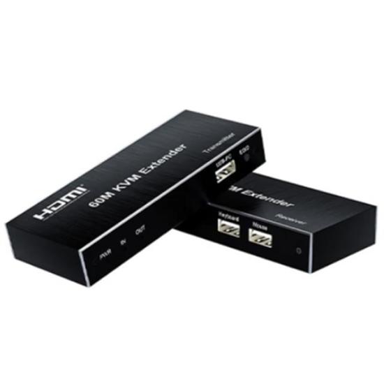 Novacom NVC-KVM60 4K 60 Metre HDMI+USB+IR To Cat6 Kvm Extender