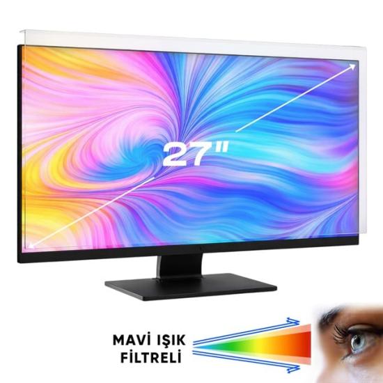 Weko WK-29922 27’’ Mavi Işık Filtreli Monitör Ekran Koruyucu Darbeye Dayanıklı 2mm Optik Difüzörlü