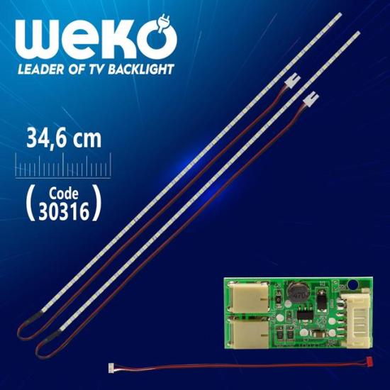 17’’ inç 57 Ledli 34 Cm Universal Monitör E-Led Takımı