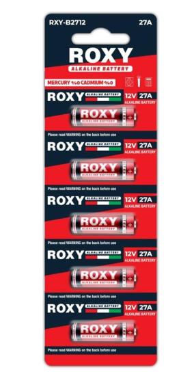 Roxy RXY-B2712 İnce 12 Volt Alkalin 27A Alarm Pil 5’li Paket