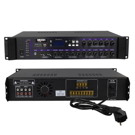 Dexun D-100 60W USB-SD Girişli 100V Hat Trafolu Anfi