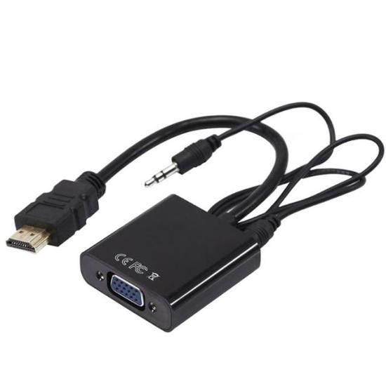 Powermaster PM-32015 HDMI to VGA + Audio Ses Destekli Aktif Dönüştürücü Çevirici Adaptör