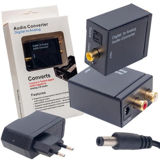 Powermaster PM-32145 Dijital Optik Ses To RCA Audio Çevirici Konverter