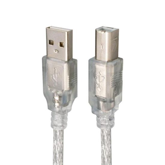 PowerMaster PM-3267 3 Metre Şeffaf Mavi USB 2.0 Yazıcı Kablosu