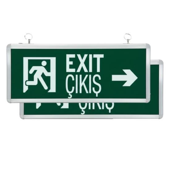 Horoz Robson HL330L 3 Watt 160 Lümen Şarjlı Acil Çıkış Sağ Sol EXIT Levhası Özellikleri (2’li Paket)