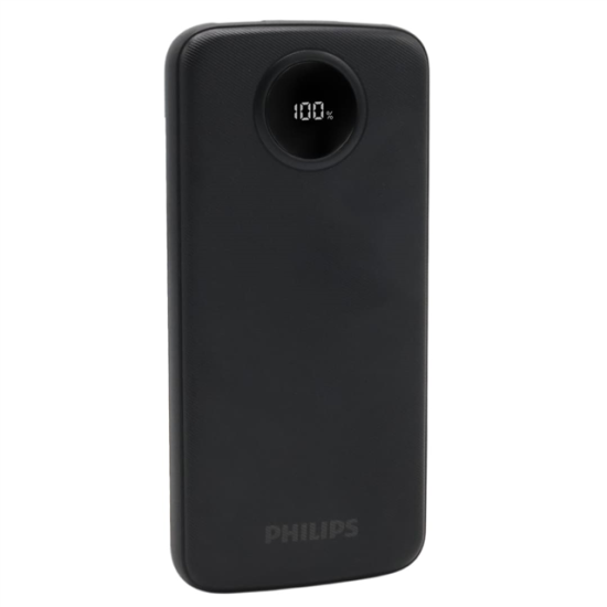 Philips DLP7712CB 10.000mAh PD Hızlı Şarj Dijital Ekranlı Siyah Powerbank