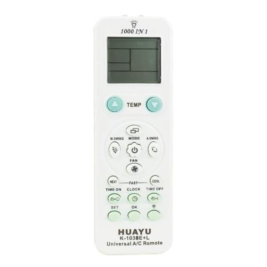 Huayu K-1038E+L  1000in1 Universal AC Akıllı Klima Kumandası