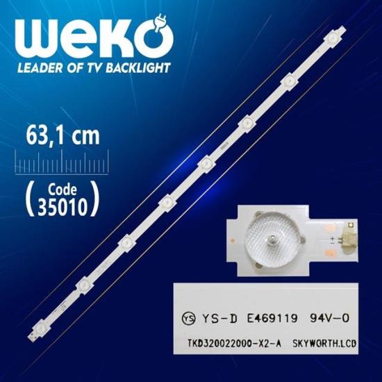 TKD320022000 - X2 - A - YAL03 - 0083528M-01 - A TYPE - 63.1 CM 8 LEDLİ (WK-798) Tv Led Bar