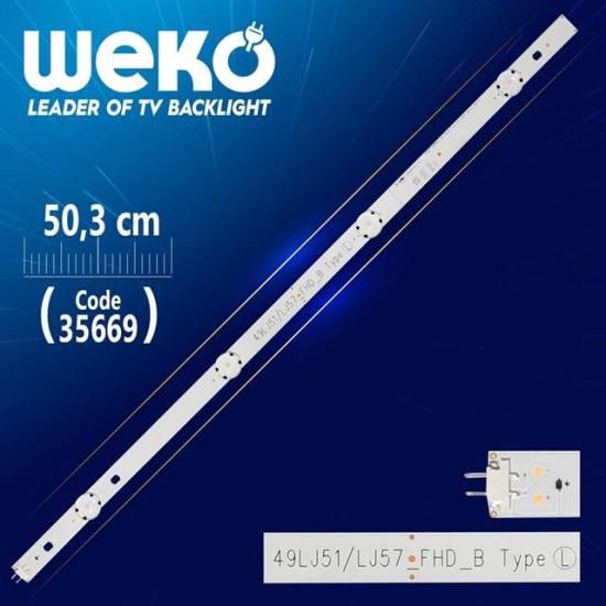 Lg Innotek 17Y 49_Fhd B-Type Led_Array_Rev0.0_160314 - 50.3 Cm  4 Ledli - (Wk-1148)