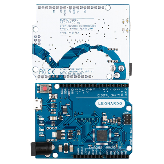 Arduino Leonardo R3 ATmega32U4 Mikrodenetleyici Geliştirme Kartı