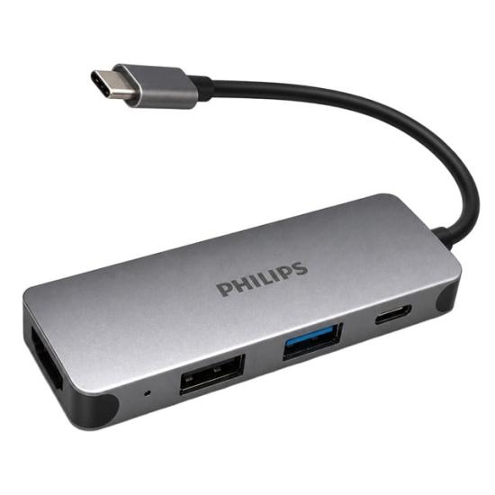 Philips SWR1607G/93 TYPE-C 4’ü 1 Arada Çok Fonksiyonlu Dönüştürücü Hub
