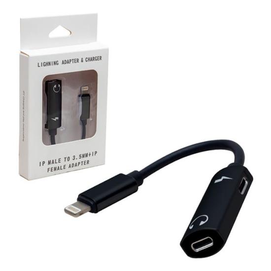 PowerMaster PM-3770 2in1 Lightning Girişli Şarj Ve Kulaklık Çevirici Kablo