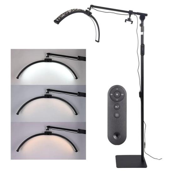 TrLed F-700B 70CM Zebra Elmas Desenli Ayaklı Profesyonel Güzellik Salonu Lambası