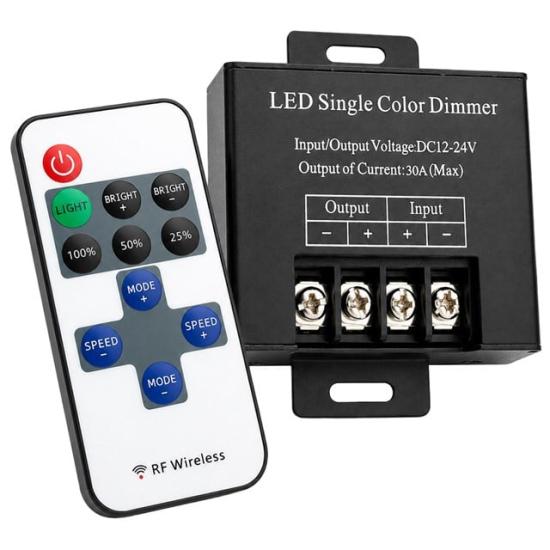 Powermaster PM-37846 12V-24V 30A Çok Modlu RF Uzaktan Kumandalı Şerit LED Dimmer Kontrol Cihazı