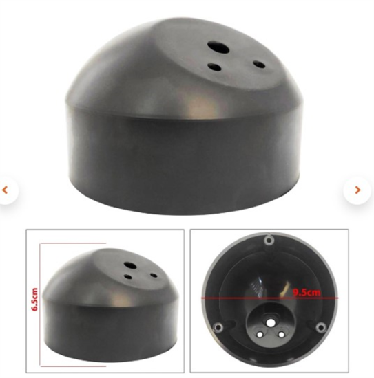 Poke PK-5059 10 CM Siyah Dome Tweeter Kabini Yüzey Montaj Podu
