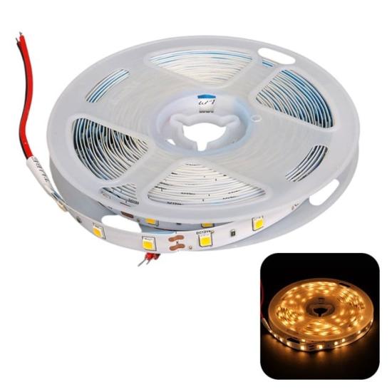 ZMR ZMR-601 3000K 12 Volt Tek Çipli 2835 İç Mekan Silikonsuz 60 Led 5 Metre Şerit LED