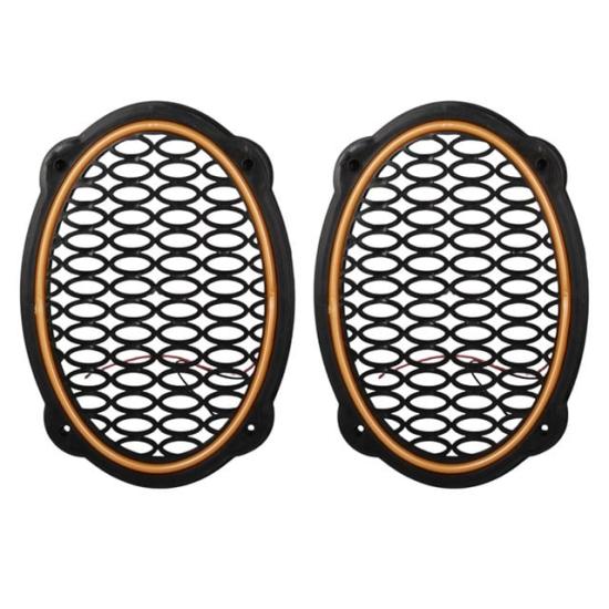 Poke PK-5052 Oval Hoparlör Kapağı Turuncu LED Sabit (2’li Paket)