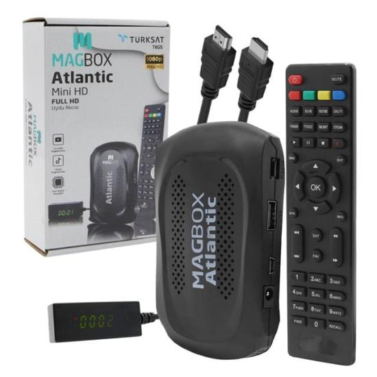 Magbox Atlantic Display Gözlü Tkgs’li 1080P Full HD Mini Uydu Alıcısı