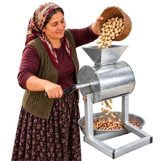 PowerMaster PM-38902 Manuel Yer Fıstığı Soyma Makinesi Metal Profil Gövdeli