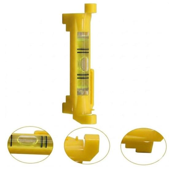 Powermaster Askı Aparatları İçin Asma Tip Sarı Kasalı İp Su Terazisi