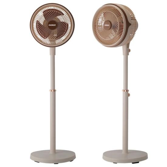 Everest FAN13 Olympos Air Krem/Gold 10’’ 80W 3 Hız Kademeli 2000RPM Çift Motorlu Retro Vantilatör